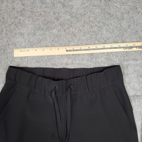 Lululemon Pants Womens 6 On the Fly Crop 23" Woven Black Straight Leg Casual - Picture 2 of 8